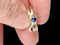 Antique snake ring with sapphire SKU: 7729 DBGEMS - image 3