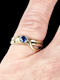 Antique snake ring with sapphire SKU: 7729 DBGEMS - image 2