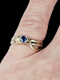 Antique snake ring with sapphire SKU: 7729 DBGEMS - image 4