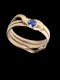 Antique snake ring with sapphire SKU: 7729 DBGEMS - image 5