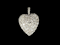 Vintage diamond pave heart pendant SKU: 7731 DBGEMS - image 1