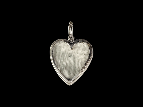 Vintage diamond pave heart pendant SKU: 7731 DBGEMS - image 3