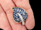 Vintage Montana sapphire and diamond leaf brooch SKU: 7732 DBGEMS - image 2