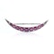 Victorian 9kt Gold ruby and diamond crescent brooch - image 6