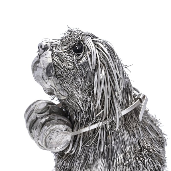 Mario Buccellati 925 silver St Bernard's dog figurine - image 7