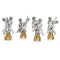 Luigi Avolio set of four 800. silver and ormolu figural groups - image 7