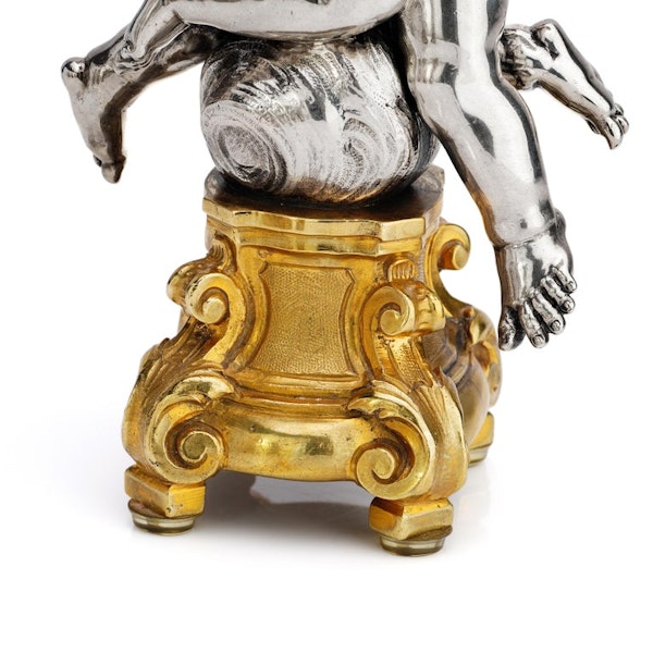 Luigi Avolio set of four 800. silver and ormolu figural groups - image 8