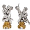 Luigi Avolio set of four 800. silver and ormolu figural groups - image 2