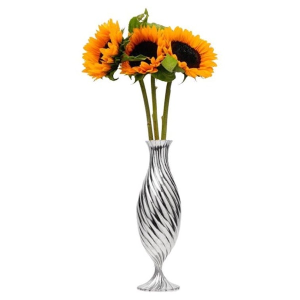 Mario Buccellati 20th Century 925 sterling silver torsade vase - image 2