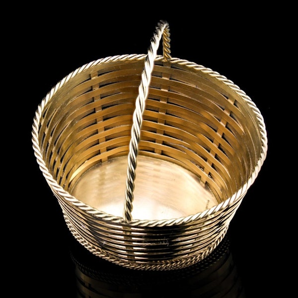 Tiffany & Co antique silver-gilt basket - image 5