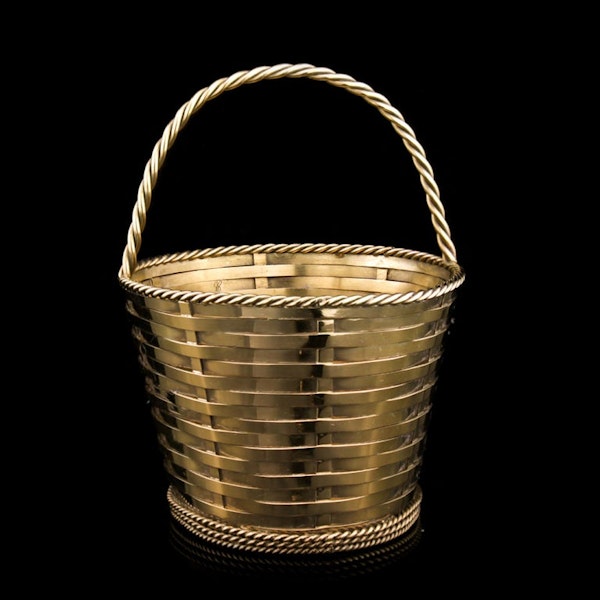 Tiffany & Co antique silver-gilt basket - image 4