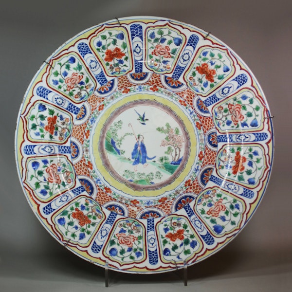 Rare Chinese famille verte dish, Kangxi (1662-1722) - image 1