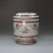 Chinese famille verte mustard pot and cover, Kangxi (1662-1722) - image 4