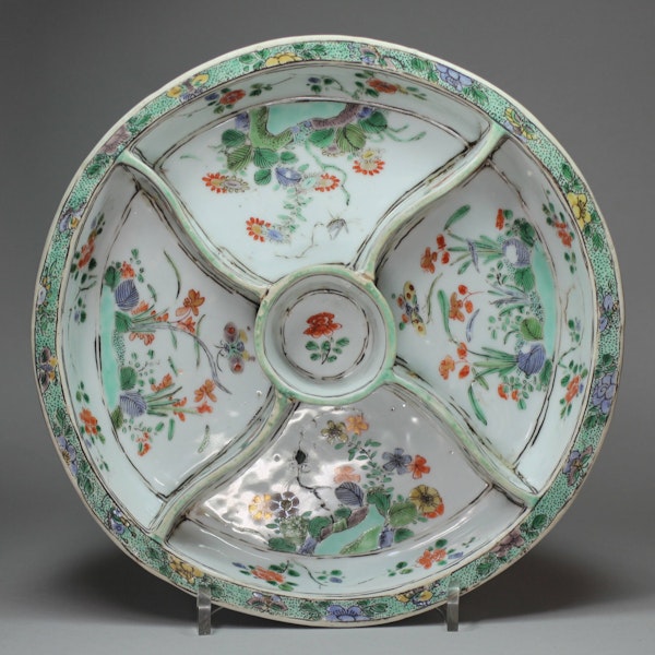 Chinese famille verte hors d'oeuvre dish, Kangxi (1662-1722) - image 1