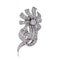 Cartier Platinum flowerhead diamond brooch - image 4