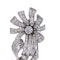 Cartier Platinum flowerhead diamond brooch - image 3