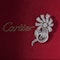 Cartier Platinum flowerhead diamond brooch - image 2