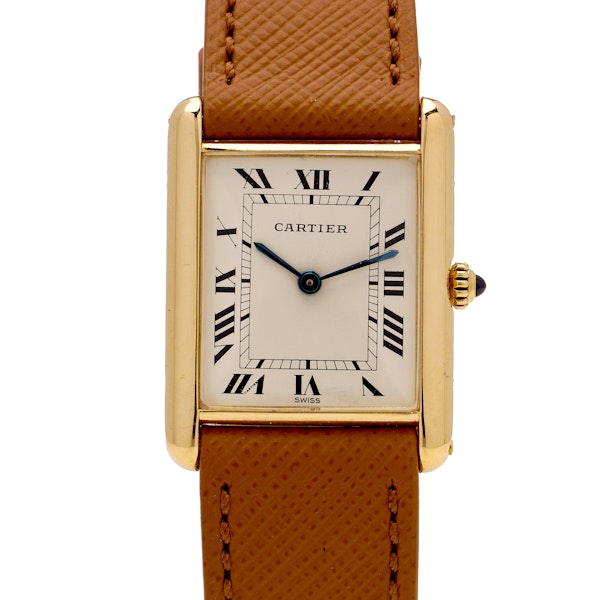 Cartier Tank Louis 18kt. yellow gold ladies quartz wristwatch - image 2