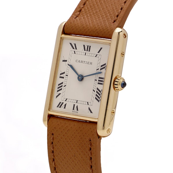 Cartier Tank Louis 18kt. yellow gold ladies quartz wristwatch - image 3