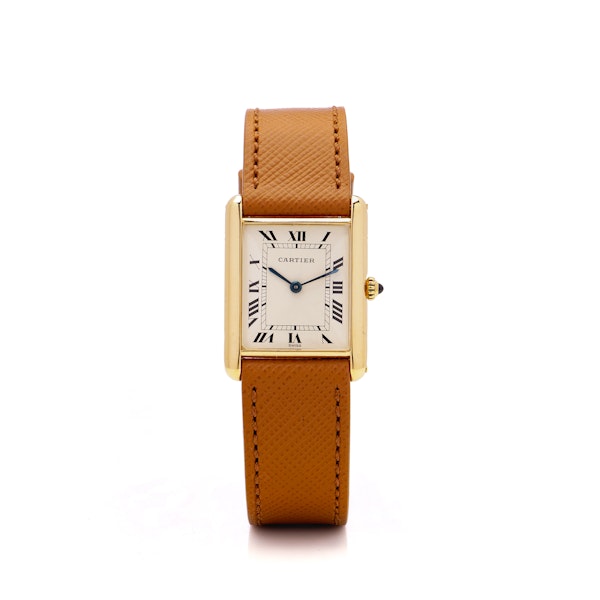 Cartier Tank Louis 18kt. yellow gold ladies quartz wristwatch - image 7