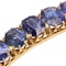 Antique Victorian 18kt gold Sapphire bangle with safety chain - image 6