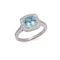 Tiffany & Co. platinum aquamarine ring - image 1