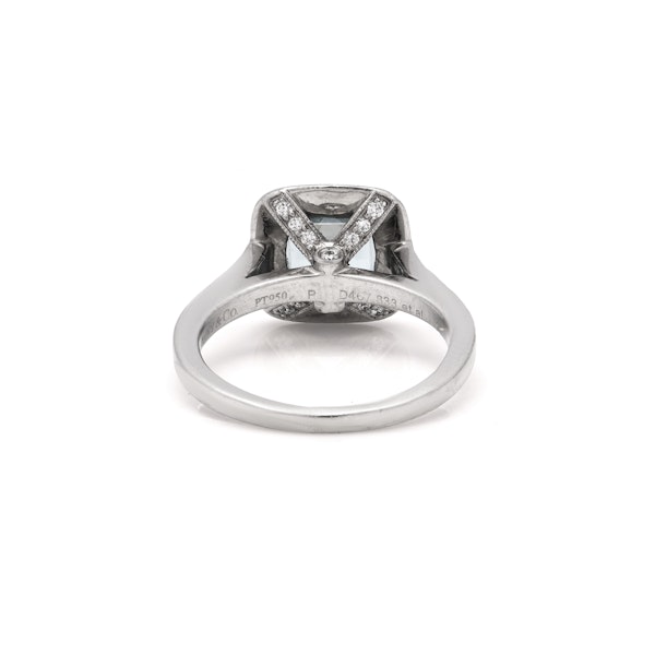 Tiffany & Co. platinum aquamarine ring - image 5