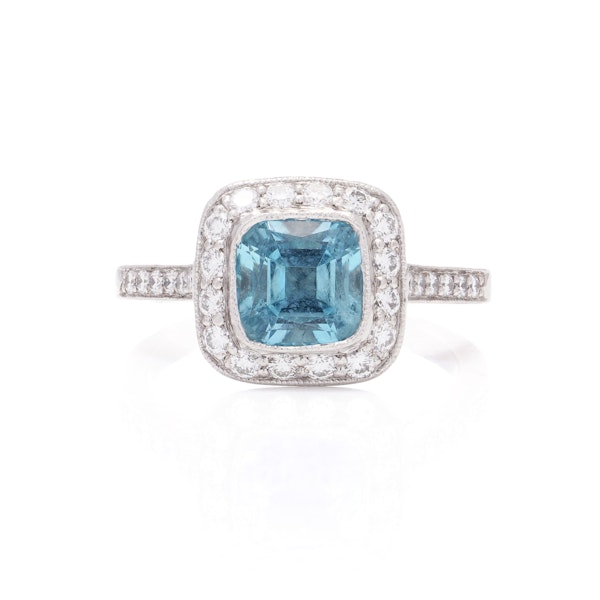 Tiffany & Co. platinum aquamarine ring - image 7