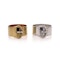 Hermes of Paris pair of silver and silver gilt buckle napkin rings - image 2