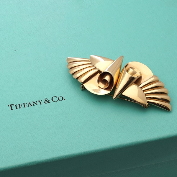 Tiffany & Co. Retro double - clip brooch - image 6