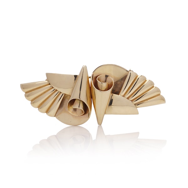 Tiffany & Co. Retro double - clip brooch - image 7