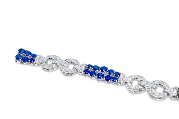 Art Deco Sapphire & Diamond Bracelet - image 3