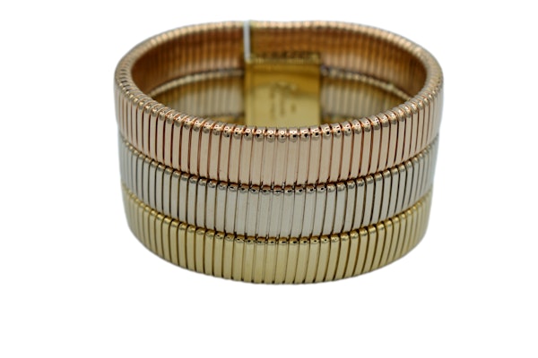 Bulgari Three Colour Gold Tubogas Bracelet - image 1