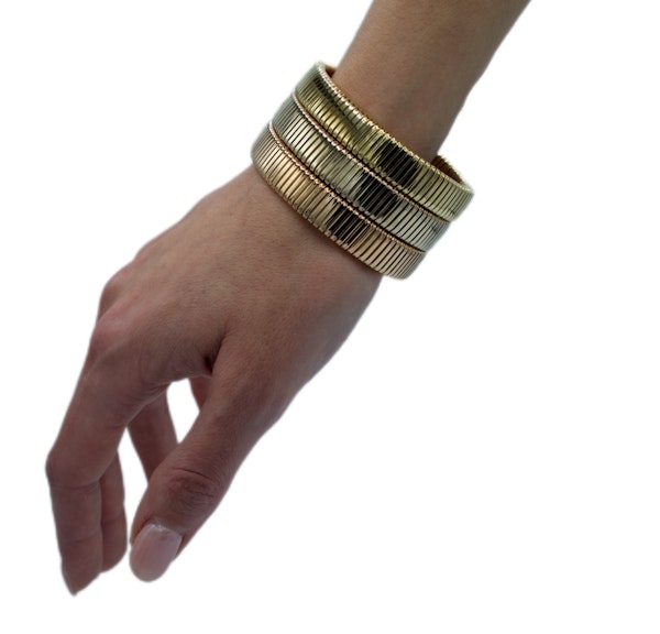 Bulgari Three Colour Gold Tubogas Bracelet - image 2