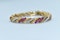 1950s French Burma Ruby & Diamond Bracelet - image 4