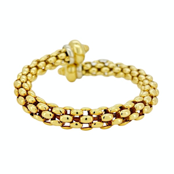 18K YELLOW GOLD BRACELET ITALIAN BRAND 'FOPE' - image 2