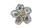 Indian Rose Cut Diamond Flower Ring - image 3