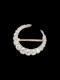 Fine Antique old cut diamond crescent brooch SKU: 7744 DBGEMS - image 1