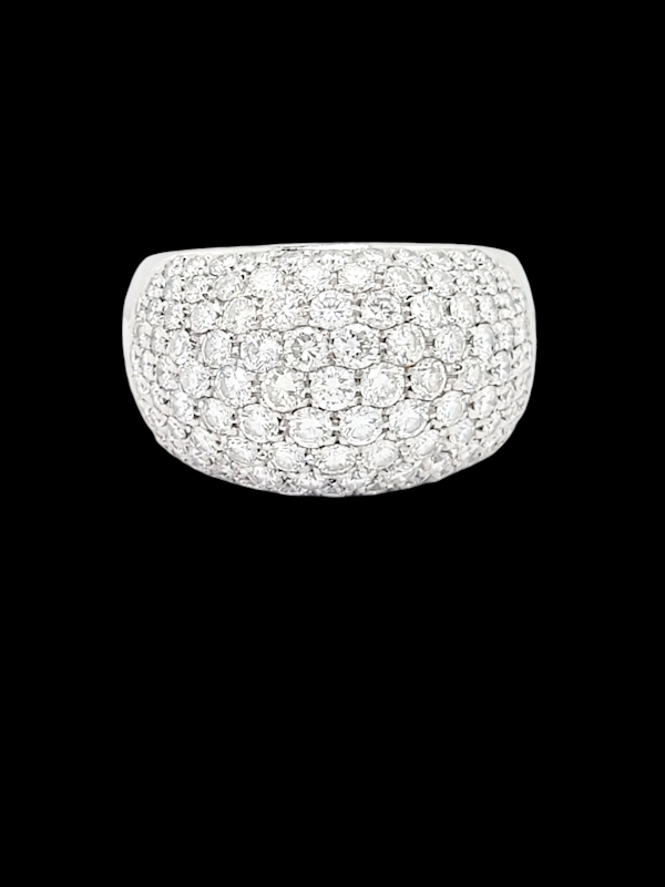 Modern pave diamond bombe ring SKU: 7751 DBGEMS - image 5