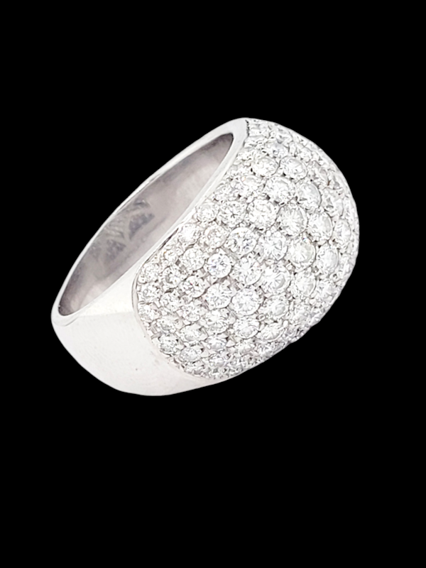 Modern pave diamond bombe ring SKU: 7751 DBGEMS - image 1