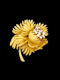 Stylish French 1960's 18ct gold and diamond flower SKU: 7756 DBGEMS - image 1