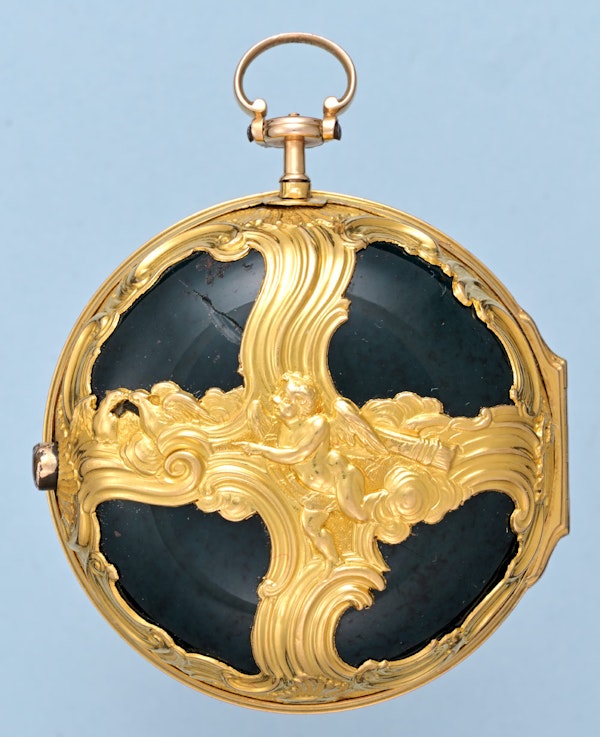 Rare Gold and Bloodstone Chatelaine Watch - image 2