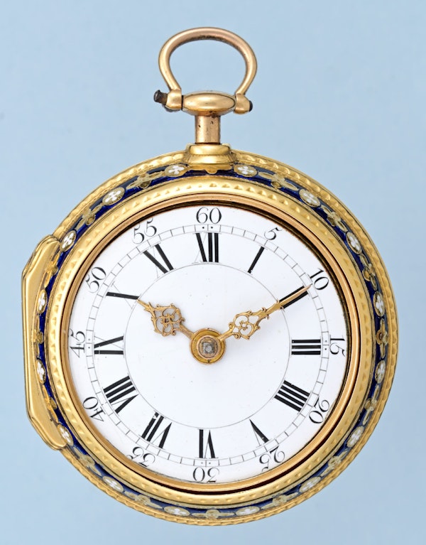 Irish Gold and Enamel Chatelaine Watch - image 4