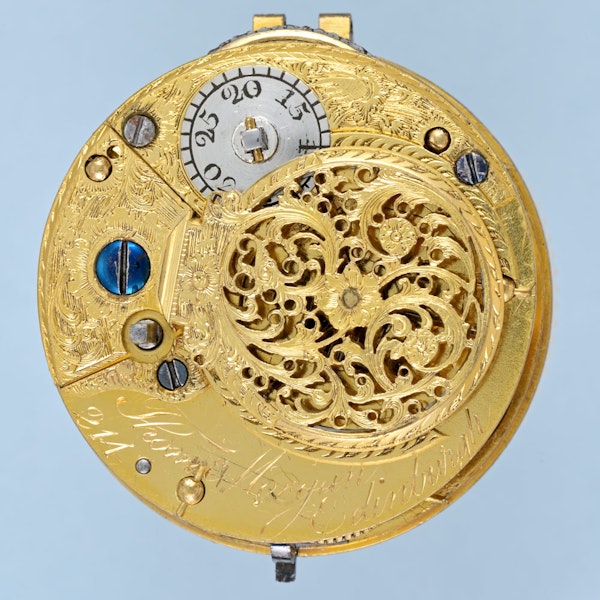 Gold and Enamel Chatelaine Watch - image 7