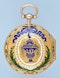 Gold and Enamel Chatelaine Watch - image 5