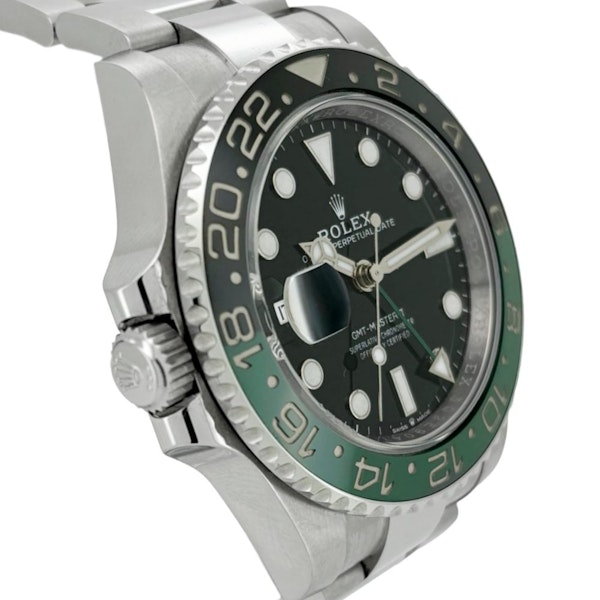 ROLEX GMT MASTER II SPRITE 'LEFT HANDED' BLACK/GREEN FULL SET 2022 - image 3