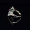 Multicolour Emerald, Ruby, Sapphire & Diamond Cluster Ring - image 2