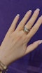 2-tone gold diamond ring - image 1