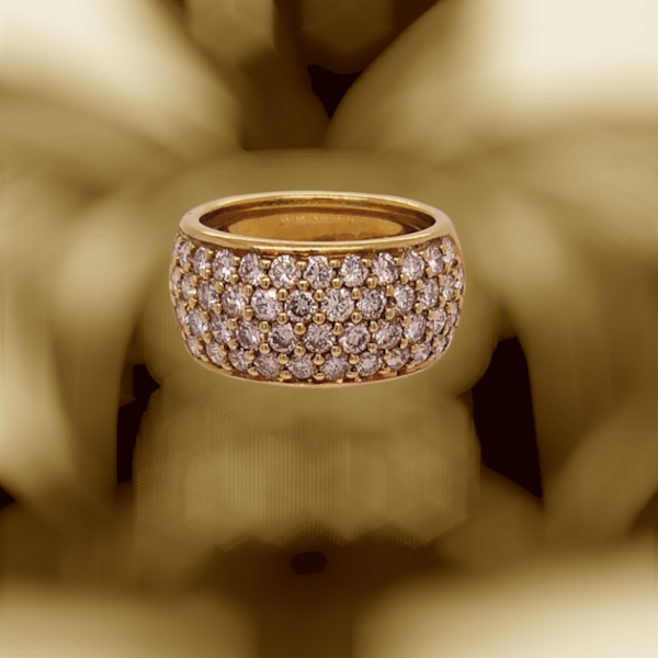 Dazzling Diamond Dome Ring - image 1