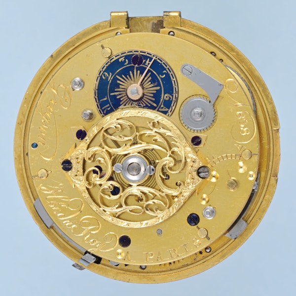 French Gold and Enamel Repeater with Chatelaine - image 9